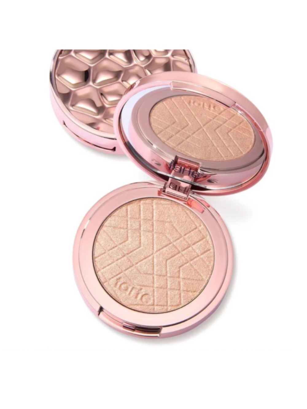 tarte Rose Gold Amazonian Clay Shimmering Light Pressed Highlighter Compact